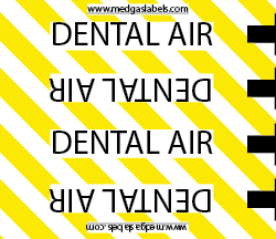 Dental Air Pipe Label