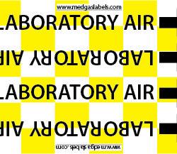 Lab Air Pipe Label